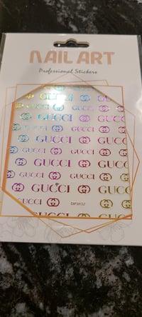 Image 1 of NEW GUCCI LARGE Decal sheet 