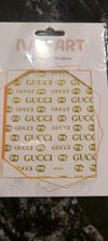 NEW GUCCI LARGE Decal sheet 