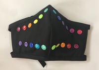 Image 3 of Rainbow Studded Fabric Face Masks (with filter pocket and nose wire) 