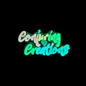 Image of 🍭 White Candy Conjuring Creations Logo Pin 🍭