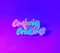 Image 3 of 🍭 White Candy Conjuring Creations Logo Pin 🍭