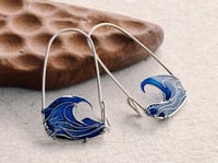 Image 1 of Blue Sea Earrings 