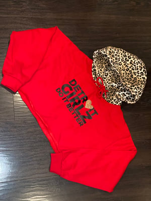 Image of The leopard Crop Hoodie