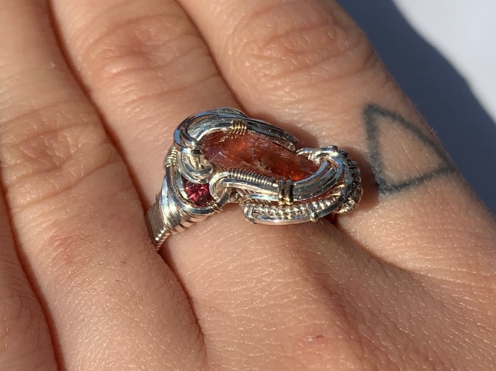 SIZE 7.5 RHODOCHROSITE RING