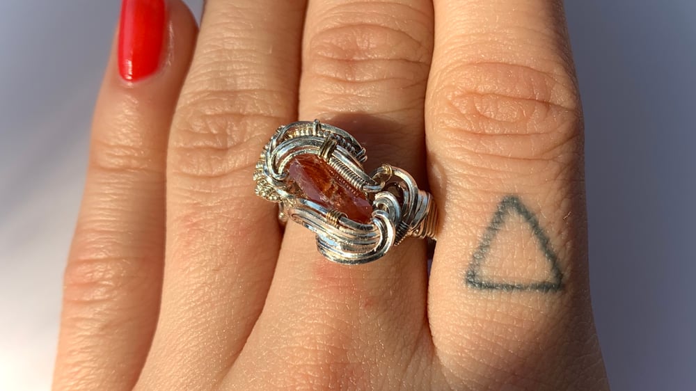 SIZE 7.5 RHODOCHROSITE RING