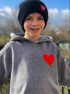 Harriet heart hoody - child