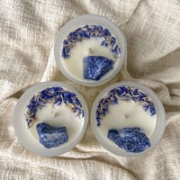 Sodalite Crystal Infused Candle