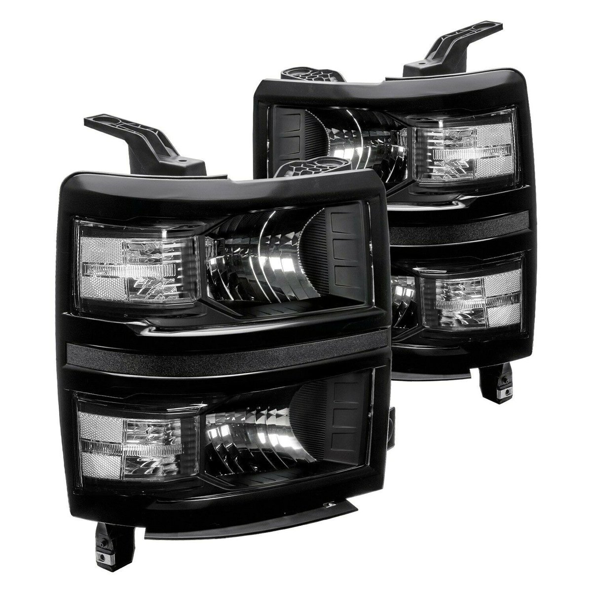 2014-2015 SILVERADO BLACK CLEAR HEADLIGHTS | HID Kitz