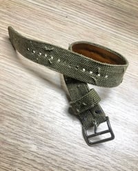 Image 2 of Hand-rolled SP strap - Sanded Military Green