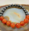 Carnelian / Hematite Stretch Bracelet
