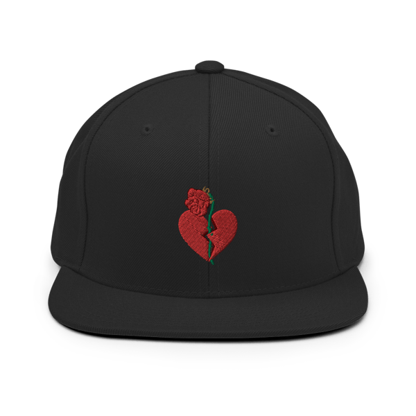 Image of Withered Roses & Broken Hearts Snapback (black)