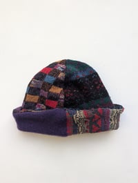 Image 1 of Upcycled Reversible Beanie Coogi x Dark Purple Cashmere copy