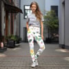 Yoga Leggings, Floral print design, by.... Diana M. Larson 