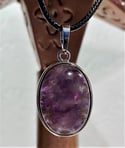Oval Amethyst Pendant / Necklace 