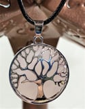 Tree Of Life Rose Quartz Pendant / Necklace