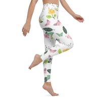 Image 3 of Yoga Leggings, Floral print design, by.... Diana M. Larson 