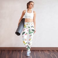 Image 4 of Yoga Leggings, Floral print design, by.... Diana M. Larson