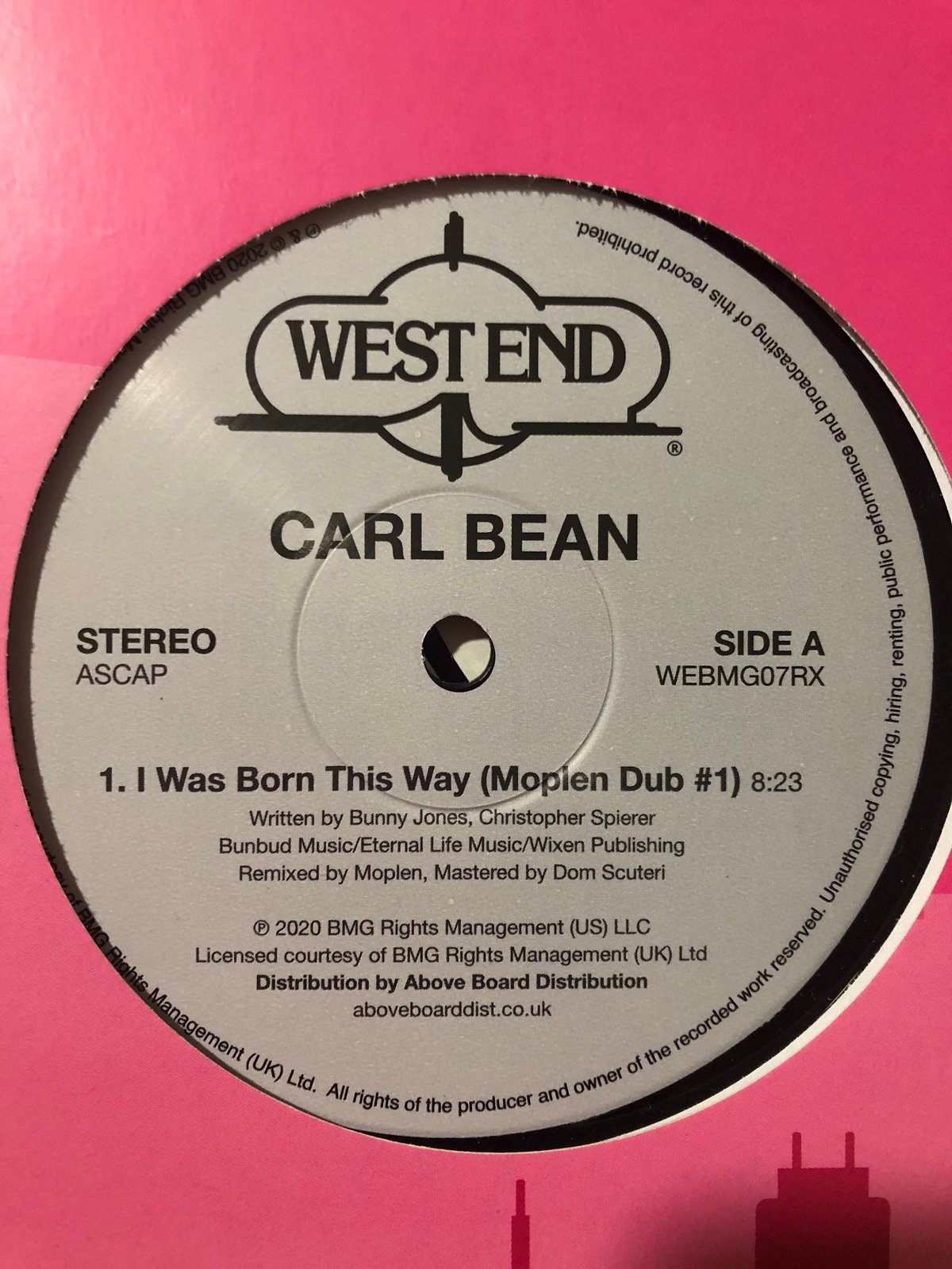 Image of Carl Bean - I was born this way (Moplen Dub #1) - West End