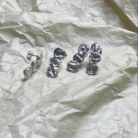 Image 2 of Silver Drop Earrings - Mini Uisce Droplet Earring 