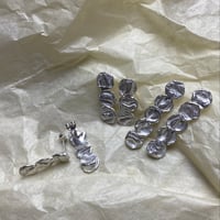 Image 3 of Silver Drop Earrings - Mini Uisce Droplet Earring 