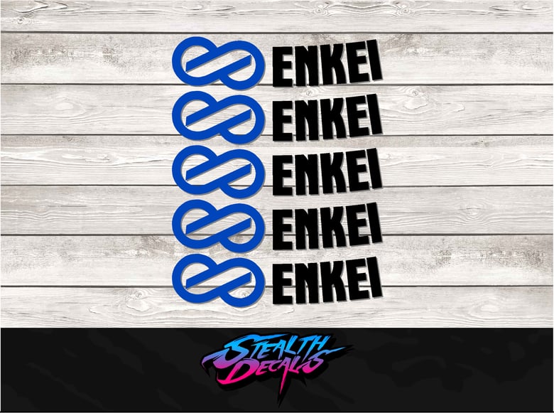 Image of ENKEI RFP1 Rim Decal Stickers x 5 pcs. 