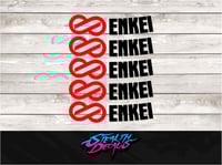 Image 2 of ENKEI RFP1 Rim Decal Stickers x 5 pcs. 