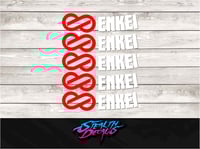 Image 4 of ENKEI RFP1 Rim Decal Stickers x 5 pcs. 