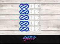 Image 1 of ENKEI Rim Decal Stickers x 5 pcs. Fits Evo 9