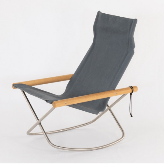 Image of NY Folding Chair X Rocking - Takeshi Nii Nychair X - Natural