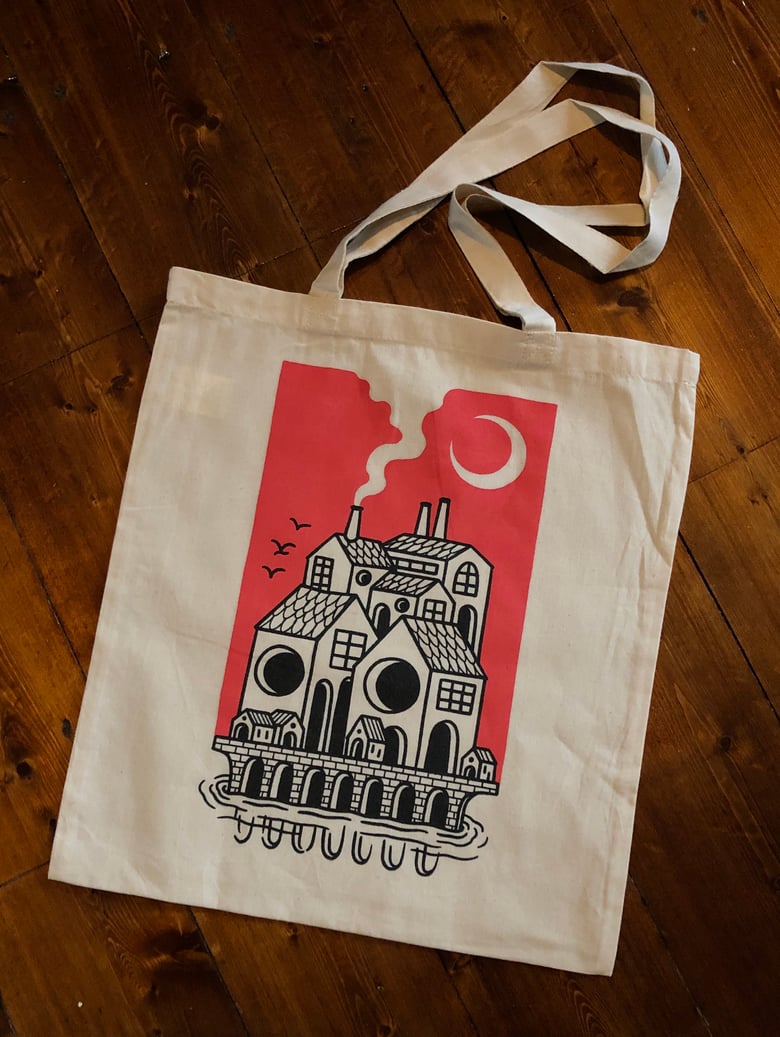 Image of Skull house tote