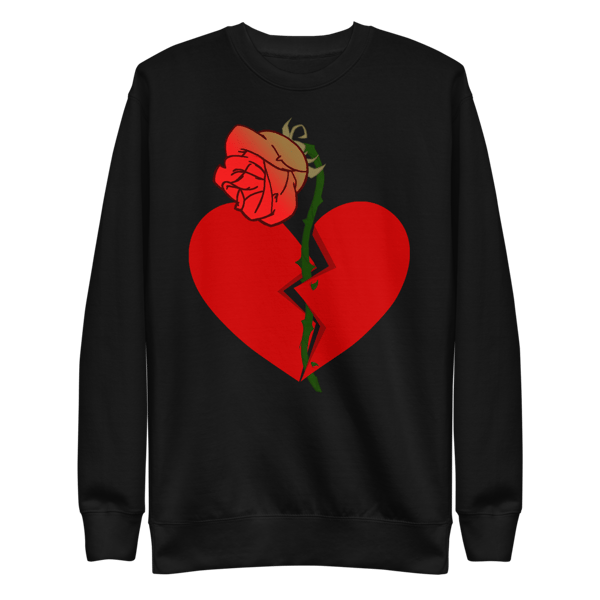 Image of Withered Roses & Broken Hearts Sweatshirt (Black)
