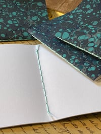 Image 5 of Marbled Notebook Shades of Blue Collection