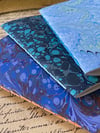 Marbled Notebook Shades of Blue Collection