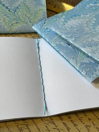 Image 3 of Marbled Notebook Shades of Blue Collection