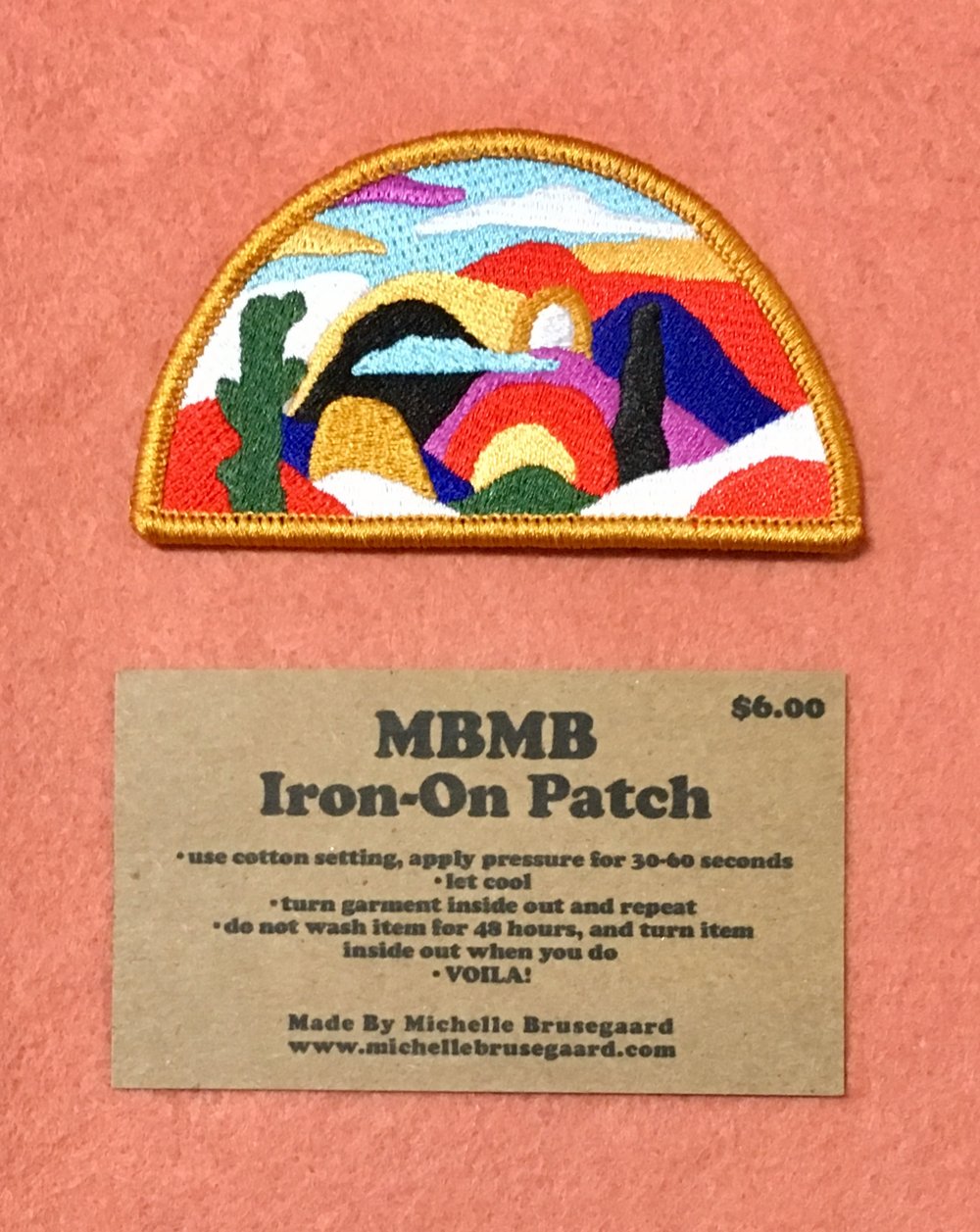 Half Moon Landscape- Iron on Patch