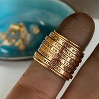 Image 1 of adjustable 14k gold custom ring