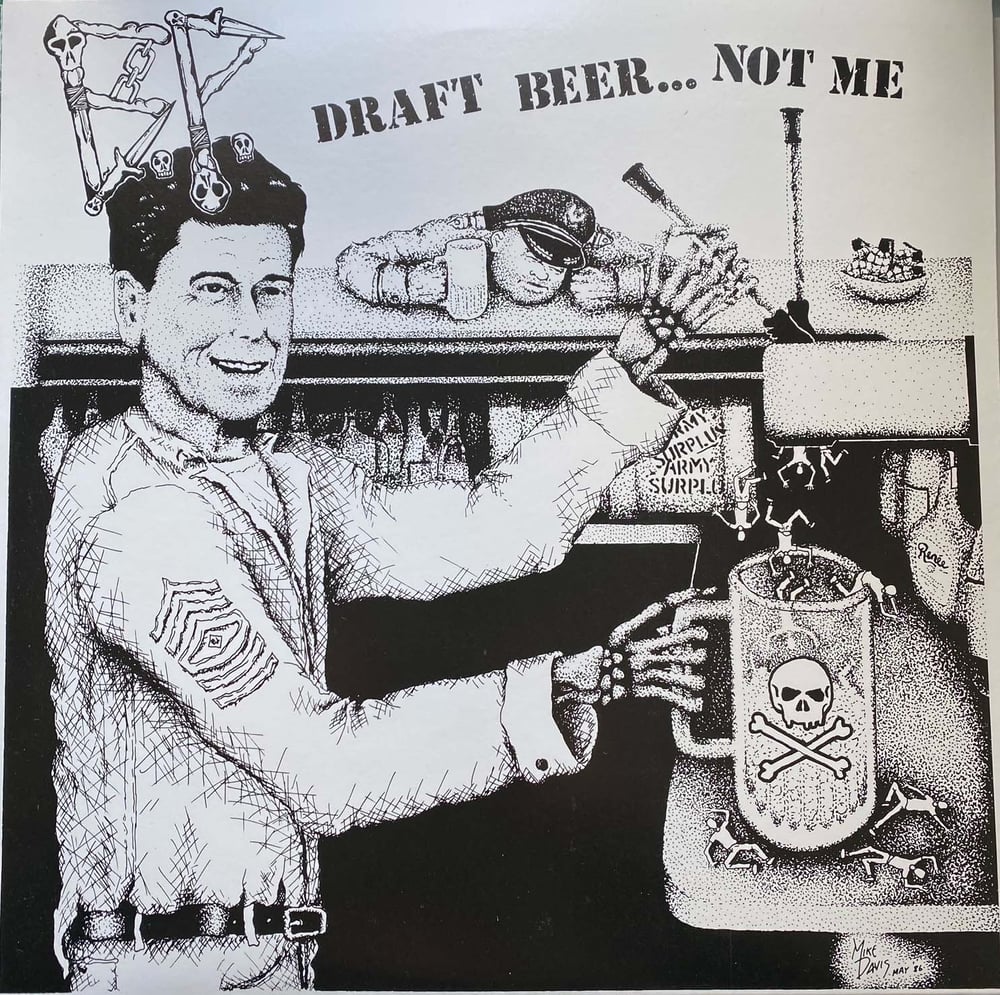 Image of BP "Draft Beer Not Me" LP No Clubs! Repress on Clear Vinyl