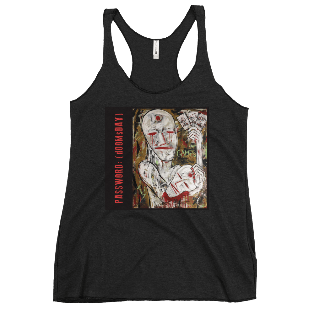 PASSWORD:(dOOMsDAY) "GAMES" Women's Racerback Tank