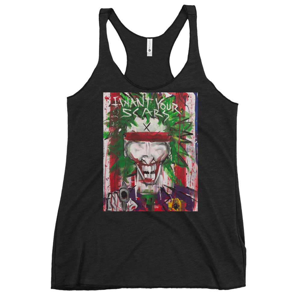 "I WANT YOUR SCARS" Women's Racerback Tank