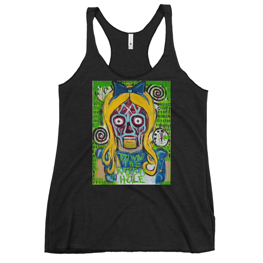 DOWN THE RABBIT HOLE Women's Racerback Tank