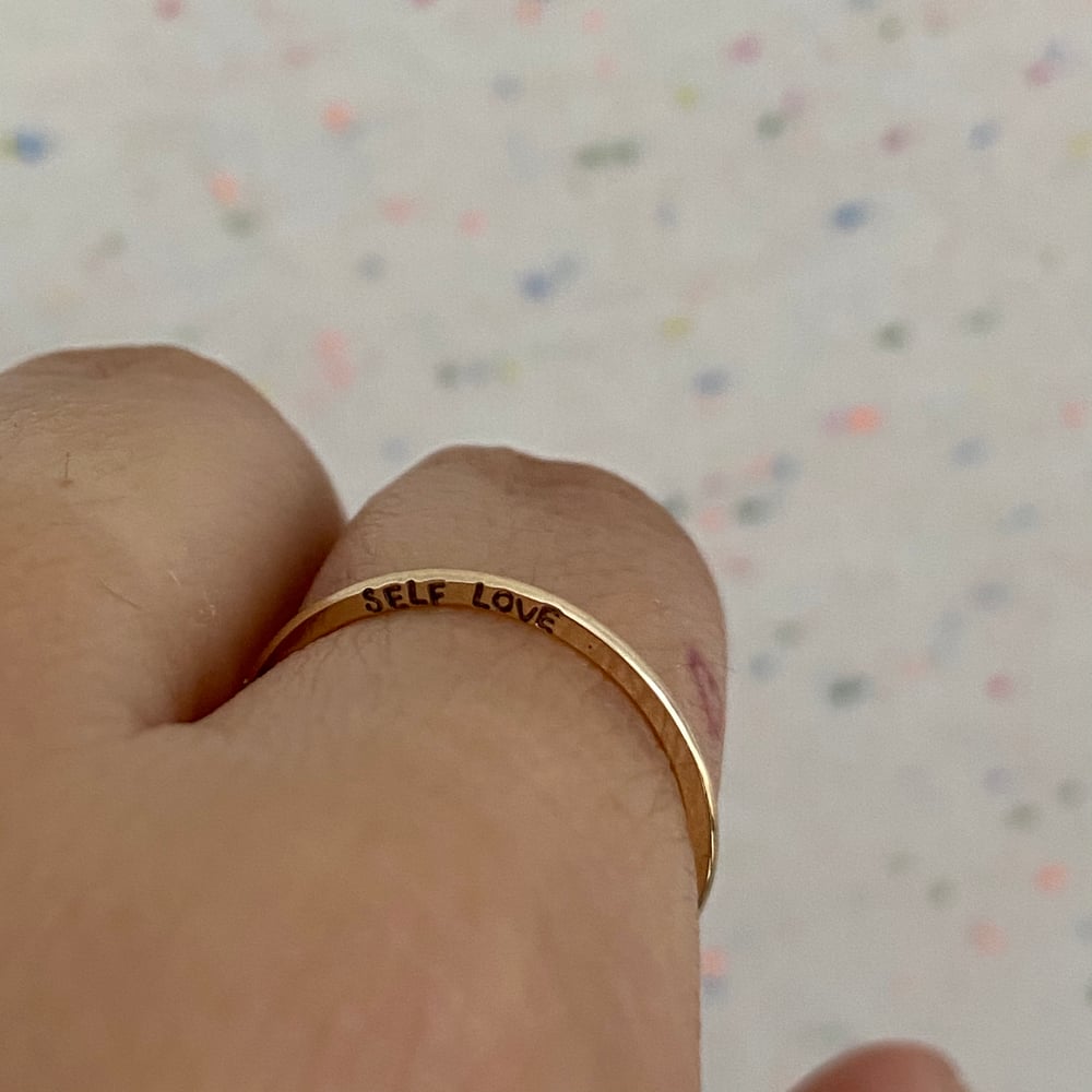 Image of Tiniest custom gold ring