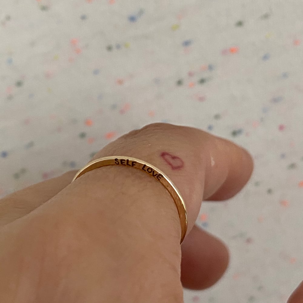 Image of Tiniest custom gold ring