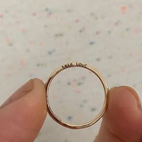 Image 2 of Tiniest custom gold ring