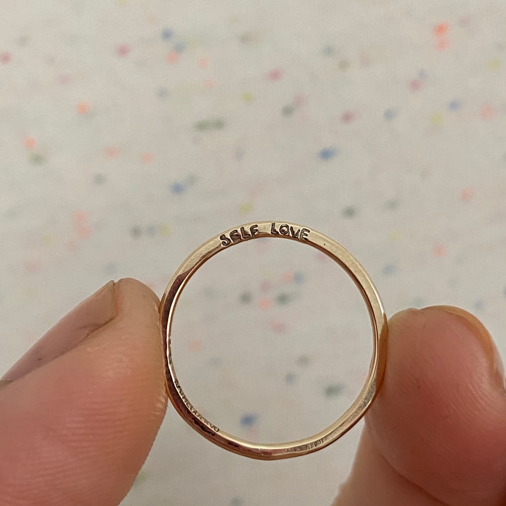 Image of Tiniest custom gold ring