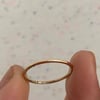Tiniest custom gold ring
