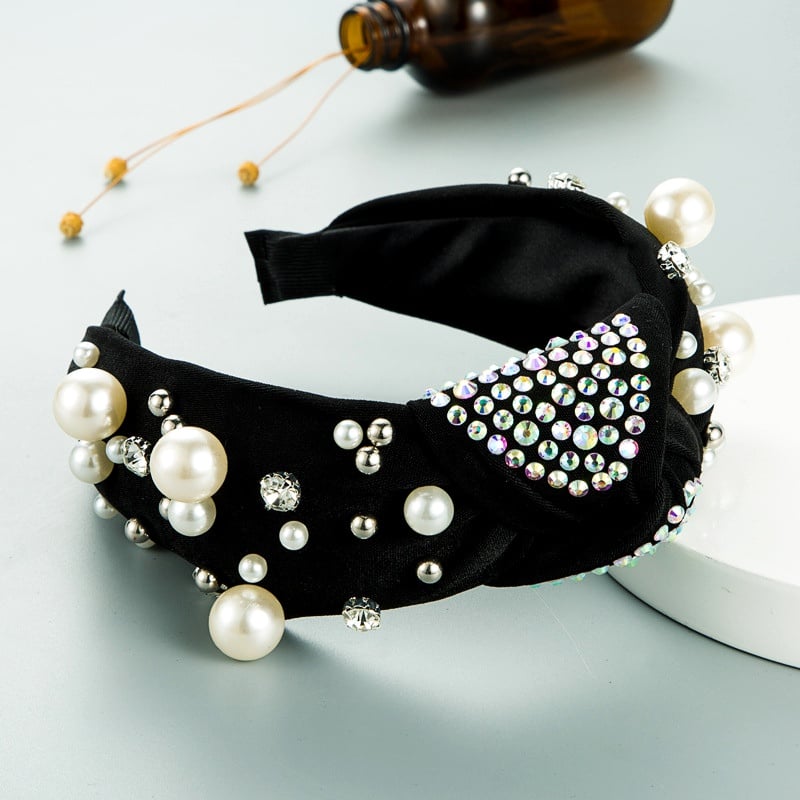 Image of Pearl Rhinestone Headband