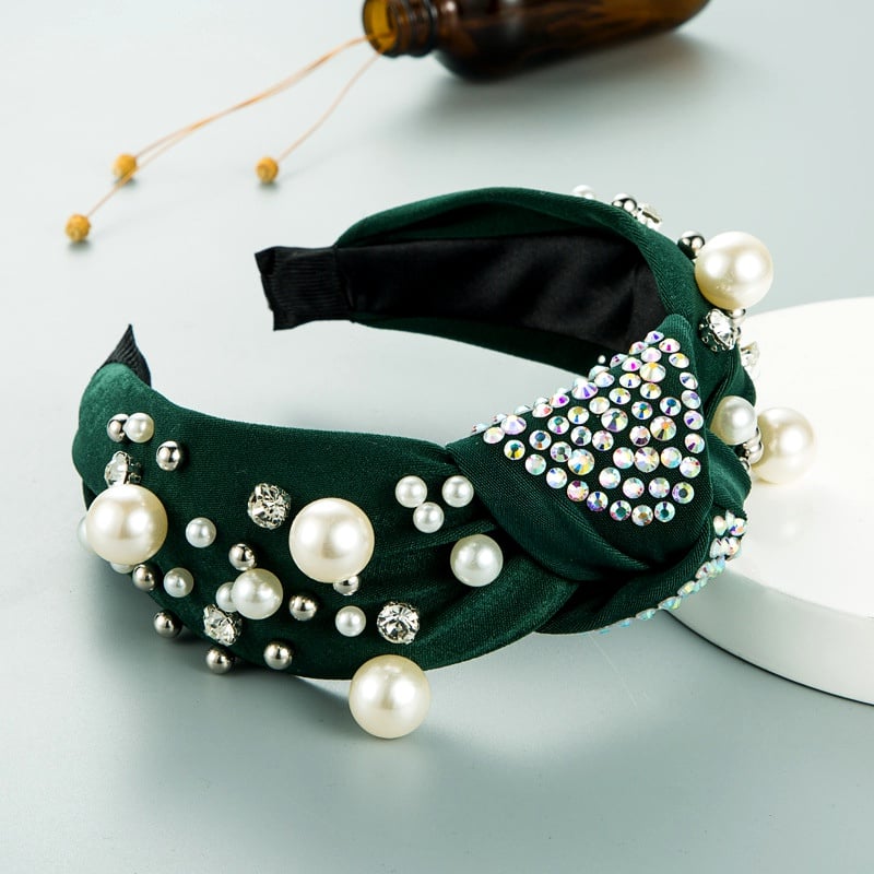 Image of Pearl Rhinestone Headband