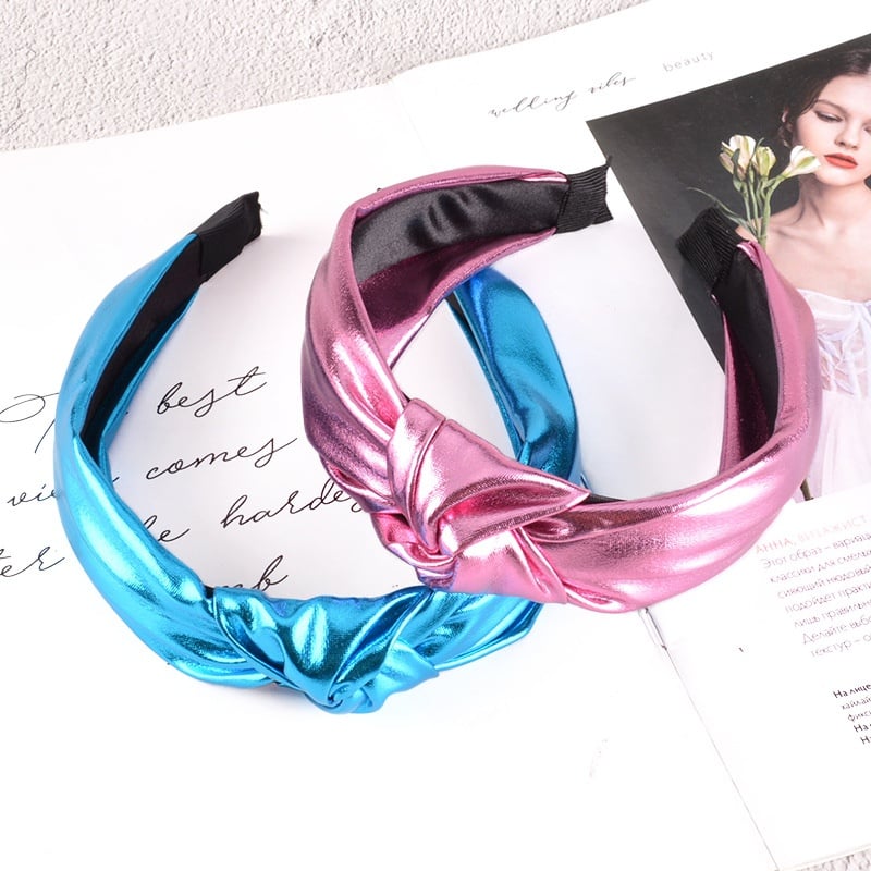 Image of Metallic Color Knotted Headbands
