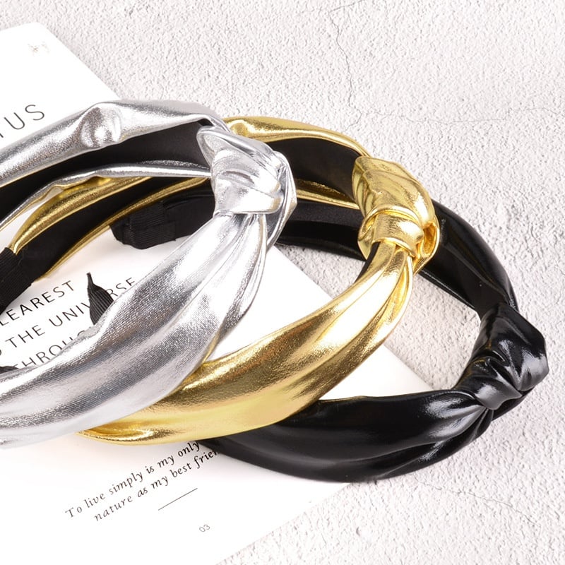 Image of Metallic Color Knotted Headbands