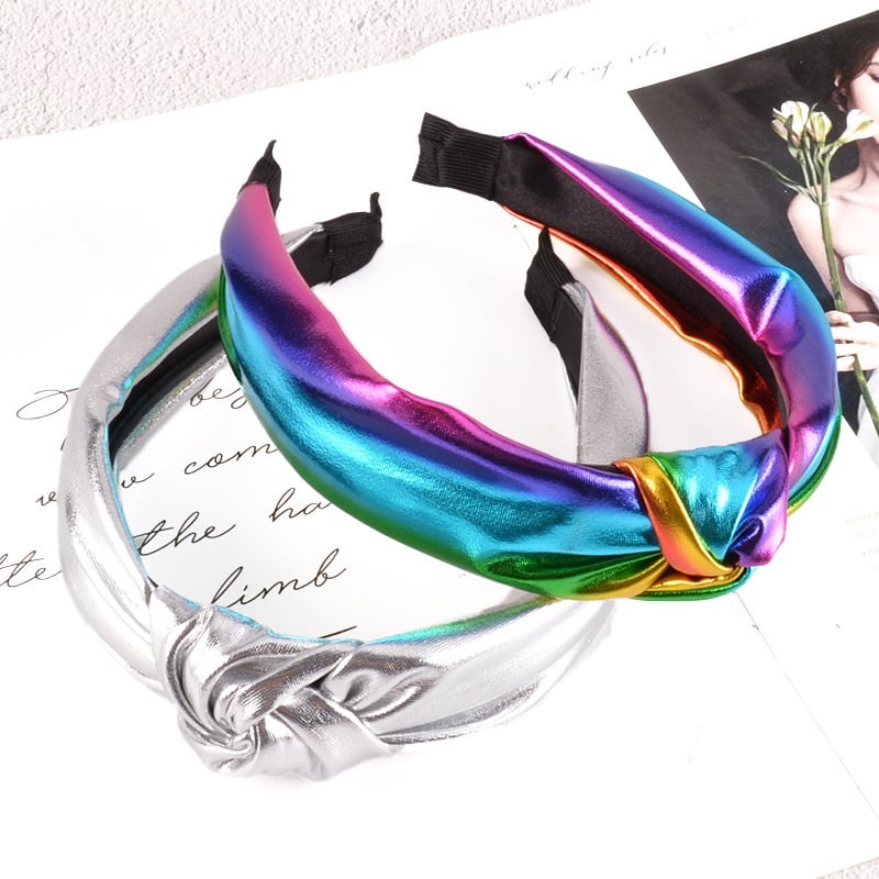 Image of Metallic Color Knotted Headbands